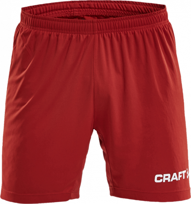 Craft - Progress Contrast Shorts - Rød & hvid